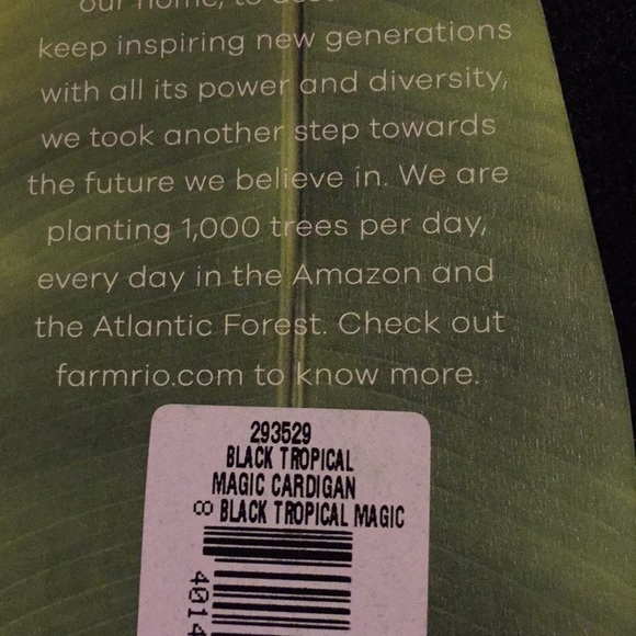 FARM Rio Black Tropical Magic Cardigan - Picture 15 of 15